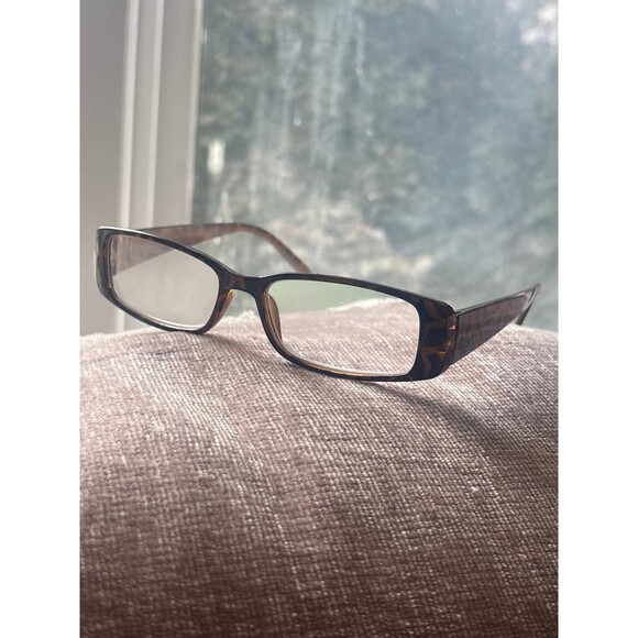 Jones New York Accessories - Jones New York JNR005 EKP Brown Tortoise Rectangle Eyeglasses Frames 53-17-140